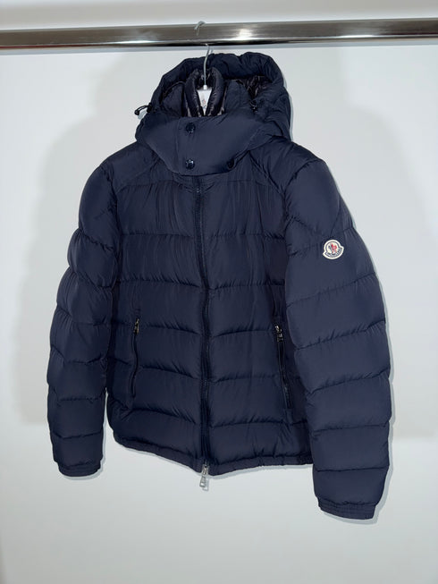 Moncler Brique Jacket Size 3 Navy Blue