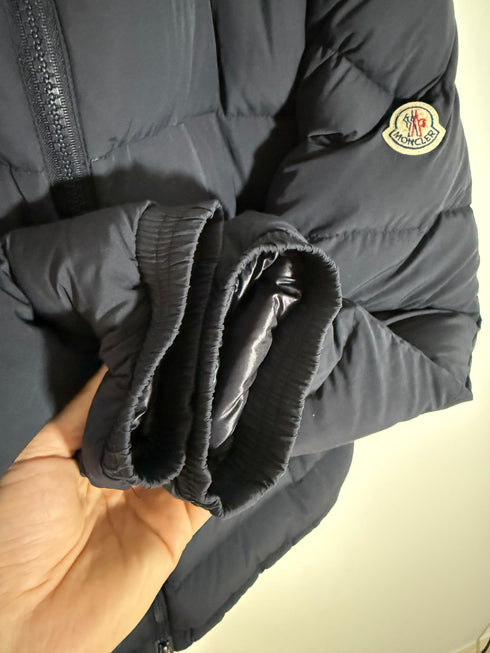 Moncler Brique Jacket Size 3 Navy Blue