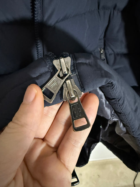 Moncler Brique Jacket Size 3 Navy Blue
