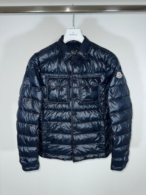 Moncler Gregoire Jacket Size 2 Navy Blue