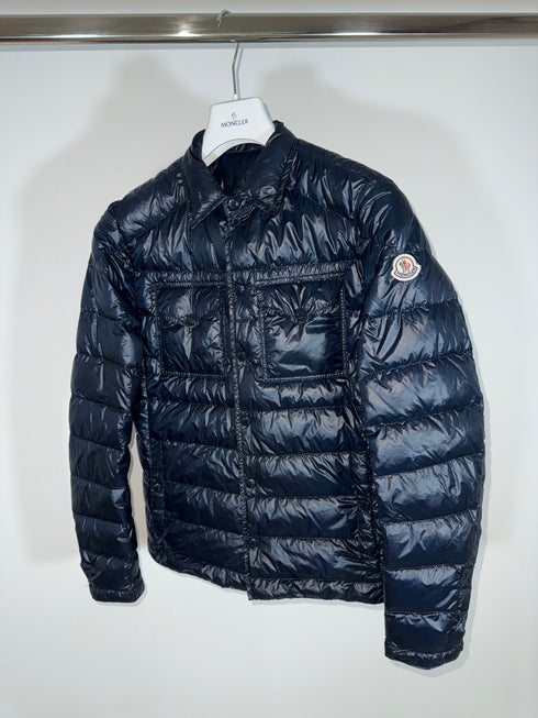 Moncler Gregoire Jacket Size 2 Navy Blue