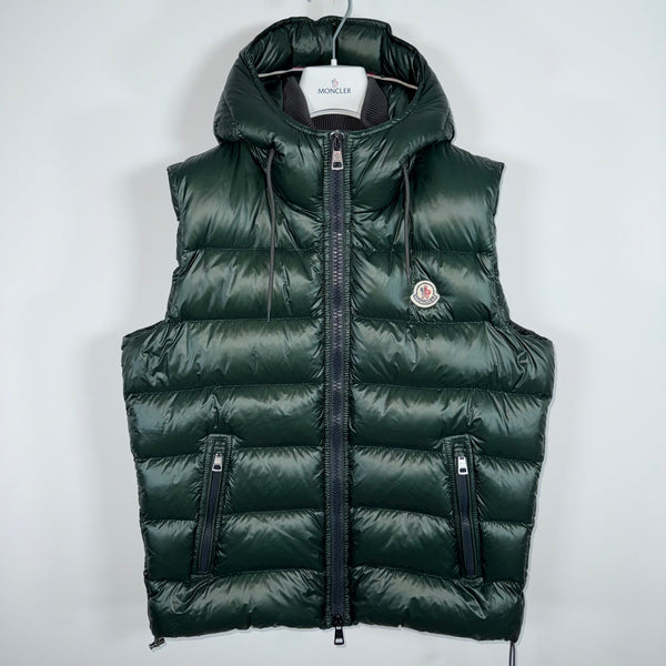Moncler Bartholome Men’s Gilet - Size 3 (M) - Dark Green