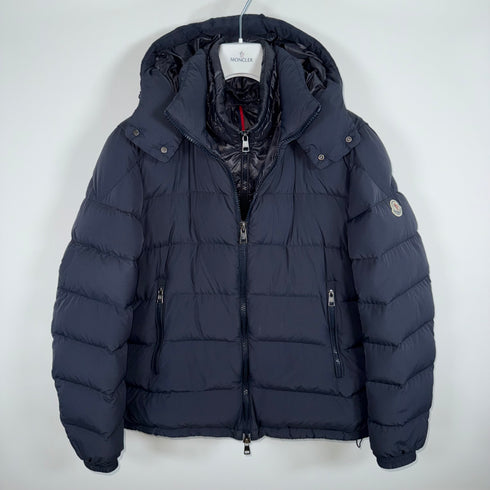 Moncler Brique Men’s Jacket - Size 5 (XL) - Navy Blue