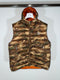 Moncler Patrick Gilet Size 6 Camo Brown