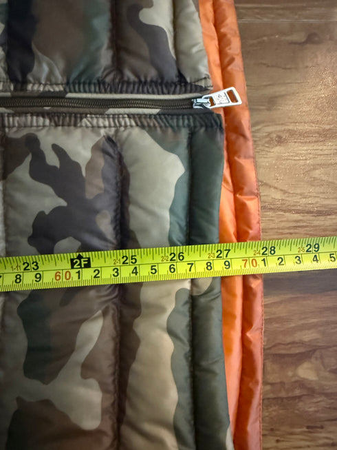 Moncler Patrick Gilet Size 6 Camo Brown