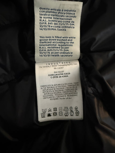 Moncler Gui Gilet Size 3 Black