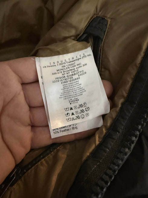 Moncler Fedor Jacket Size 6 Olive Green