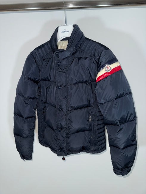 Moncler Chamonix Jacket Size 2 Navy Blue