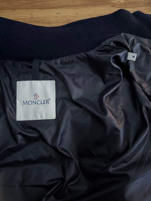 Moncler Blais Jacket Size 4 Navy Blue