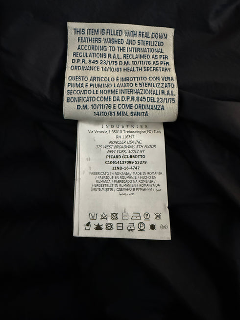 Moncler Picard Jacket Size 5 Navy Blue