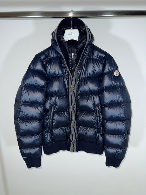 Moncler Cesar Jacket Size 4 Navy Blue