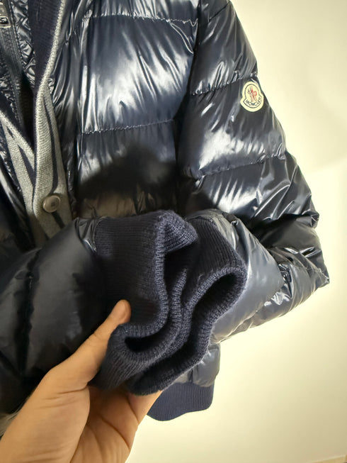Moncler Cesar Jacket Size 4 Navy Blue
