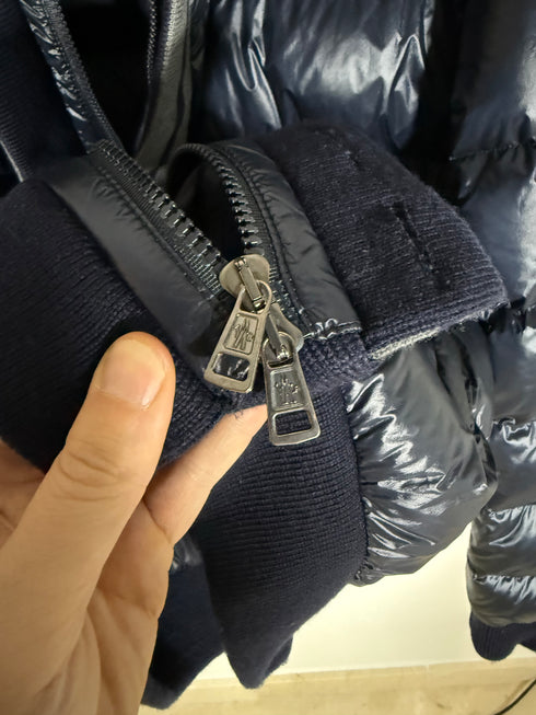Moncler Cesar Jacket Size 4 Navy Blue