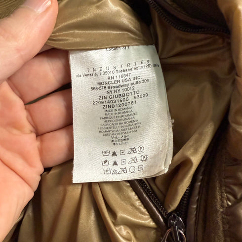 Moncler Zin Men’s Jacket - Size 2 (S/M) - Brown
