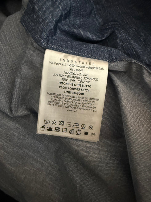 Moncler Trionphe Jacket Size 3 Denim Blue