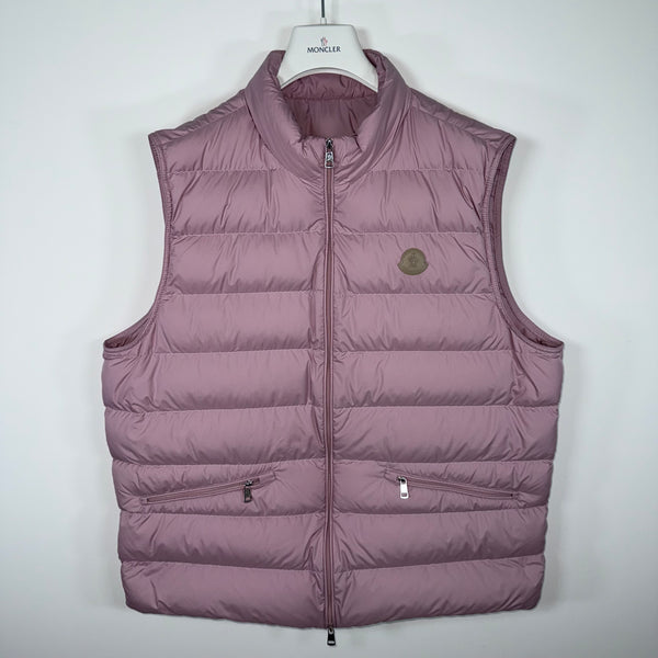 Moncler Lechtal Men’s Gilet - Size 6 (XXL) - Pink
