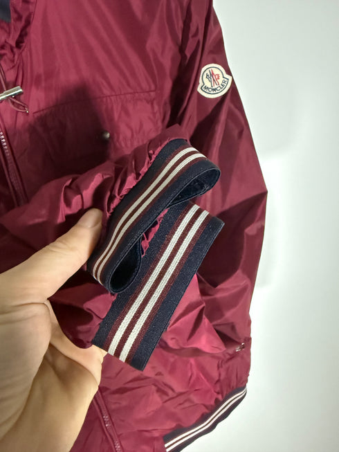 Moncler Jeanclaude Jacket Size 2 Burgundy Red