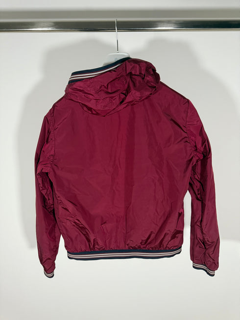 Moncler Jeanclaude Jacket Size 2 Burgundy Red