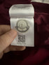 Moncler Jeanclaude Jacket Size 2 Burgundy Red