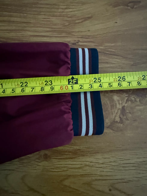 Moncler Jeanclaude Jacket Size 2 Burgundy Red