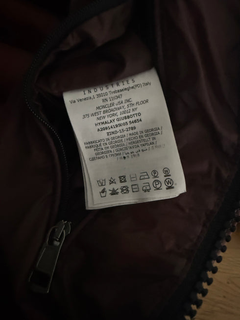 Moncler Hymalay Jacket Size 2 Burgundy Red