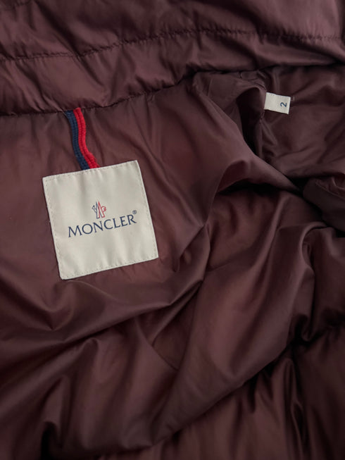 Moncler Hymalay Jacket Size 2 Burgundy Red