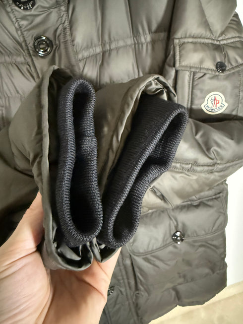 Moncler Affton Jacket Size 6 Olive Green