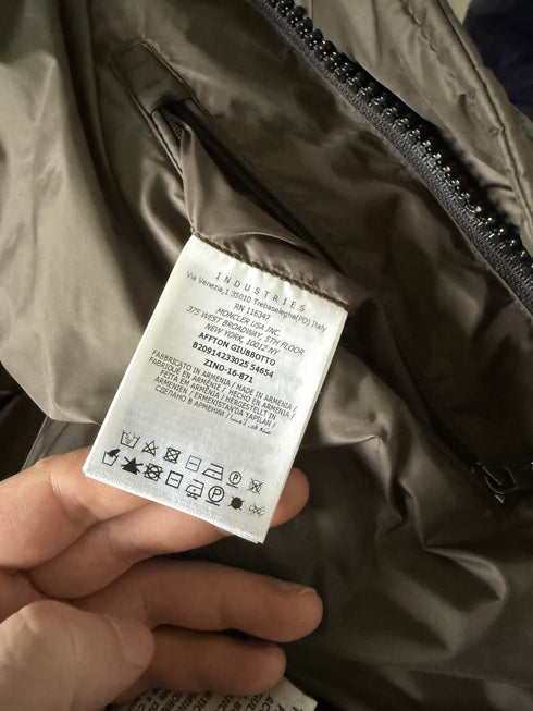 Moncler Affton Jacket Size 6 Olive Green