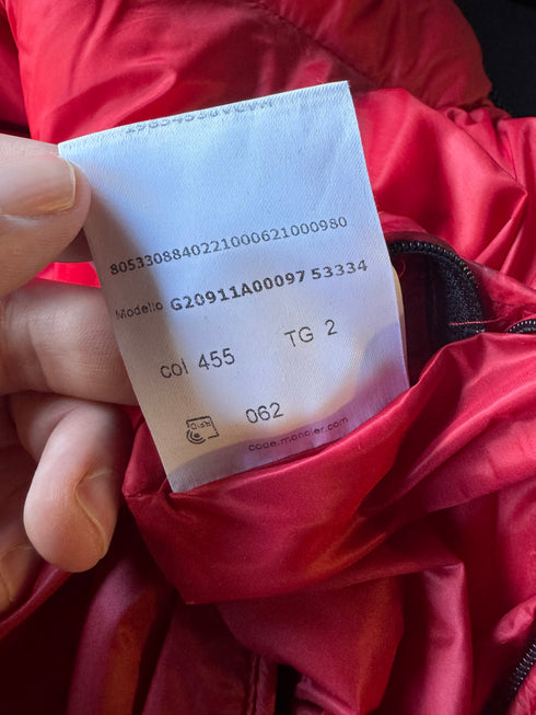 Moncler Myosotis Jacket size 2 red