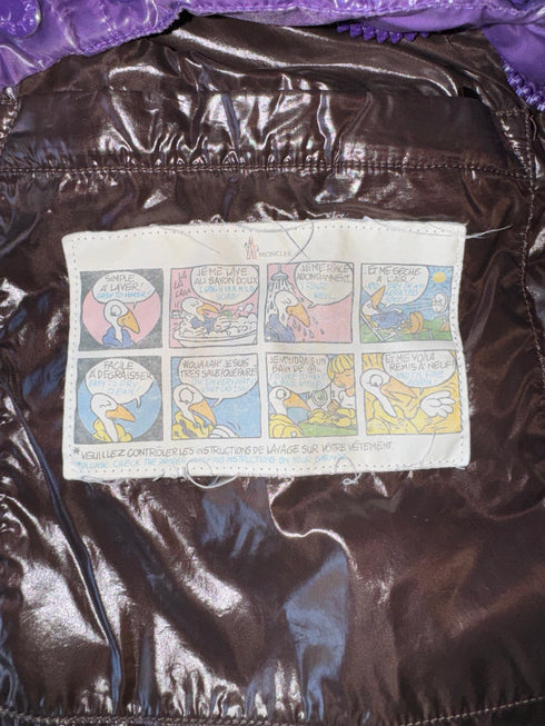 Moncler Tib gilet size 1 purple