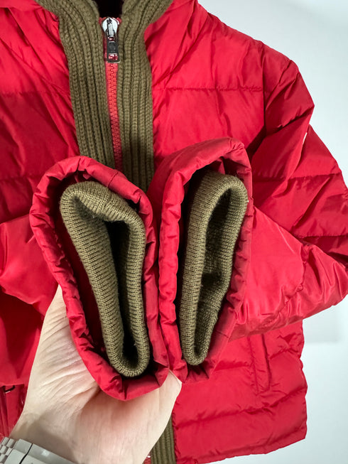 Moncler Canut Jacket size 4 red