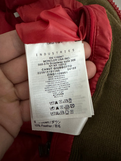Moncler Canut Jacket size 4 red