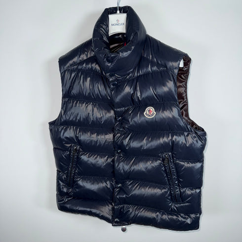 Moncler Tib Men’s Gilet - Size 1 (S) - Navy Blue