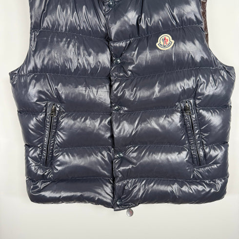 Moncler Tib Men’s Gilet - Size 1 (S) - Navy Blue
