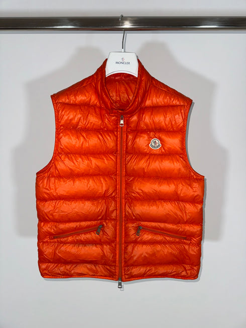 Moncler Gui Gilet vest size 1 orange