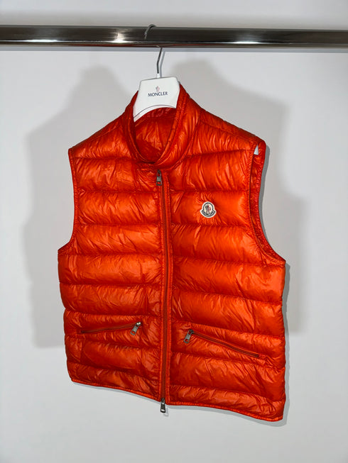 Moncler Gui Gilet vest size 1 orange