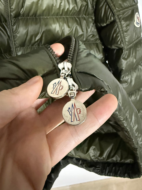 Moncler Agay Jacket Size 3 Olive Green