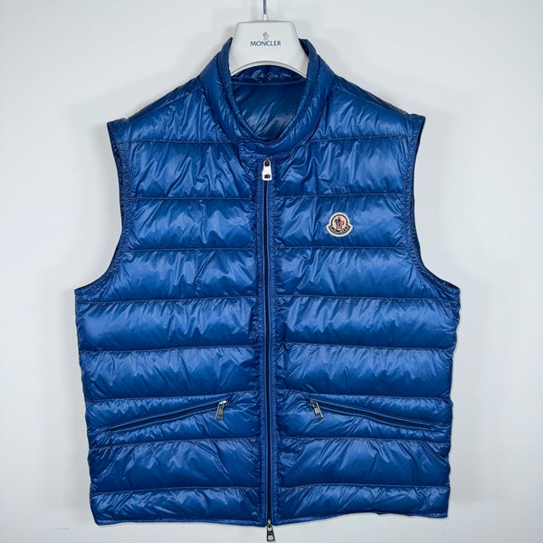 Moncler Gui Men’s Gilet - Size 3 (M) - Blue