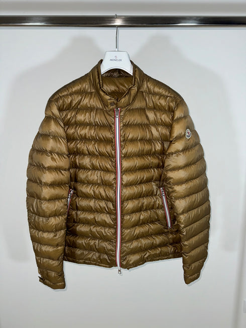 Moncler Rigel Jacket size 7 cognac brown