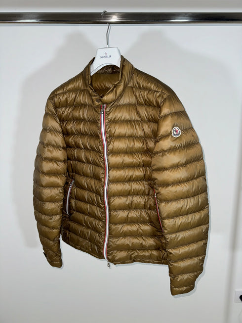Moncler Rigel Jacket size 7 cognac brown