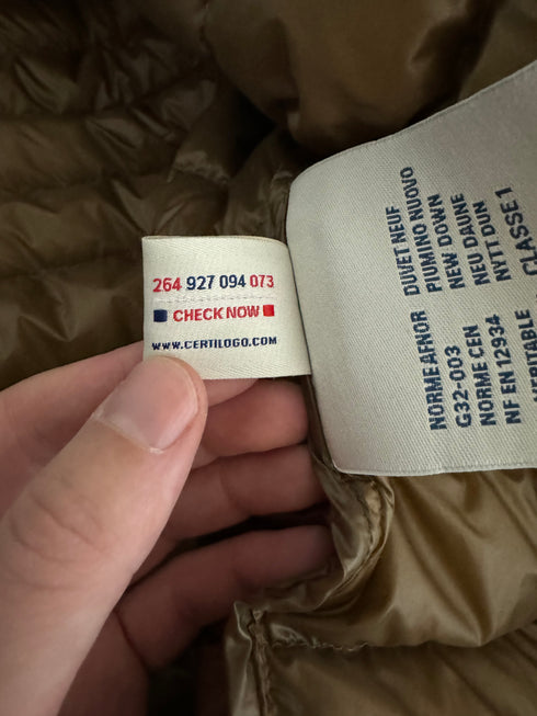 Moncler Rigel Jacket size 7 cognac brown