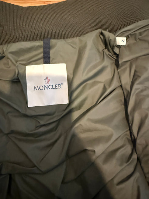 Moncler Blais Jacket Size 2 Olive Green