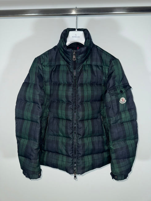 Moncler Chimay Jacket Size 3 Green Tartan
