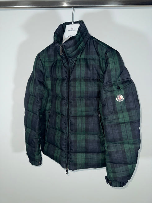 Moncler Chimay Jacket Size 3 Green Tartan