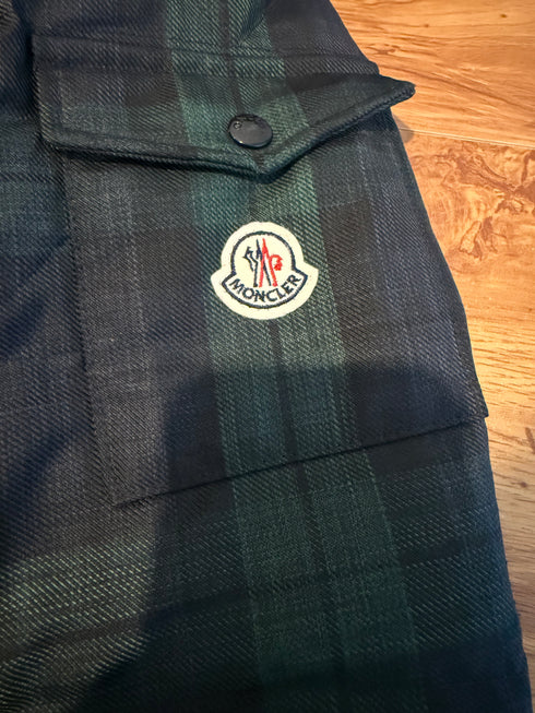 Moncler Chimay Jacket Size 3 Green Tartan