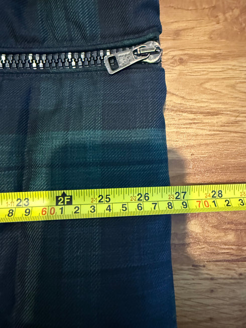Moncler Chimay Jacket Size 3 Green Tartan
