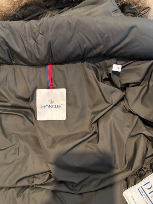 Moncler Cluny Jacket Size 4 Olive Green