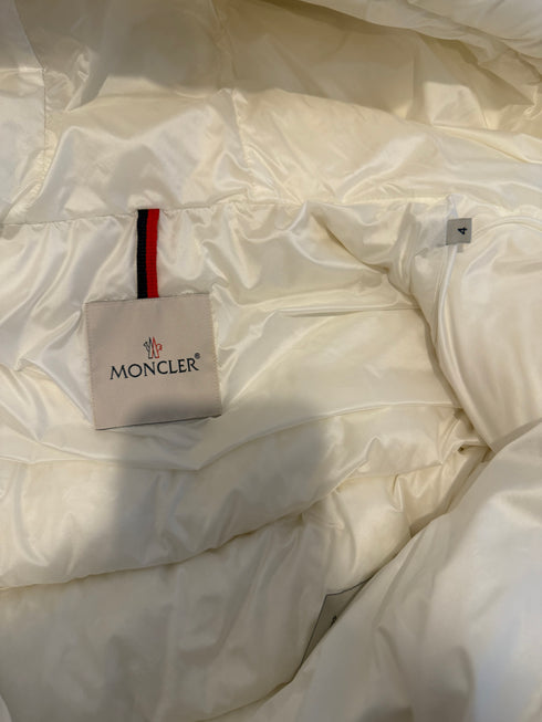 Moncler Salzman Jacket Size 4 White