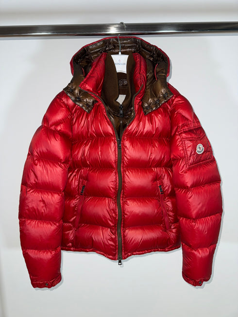 Moncler Zin Jacket Size 2 Red