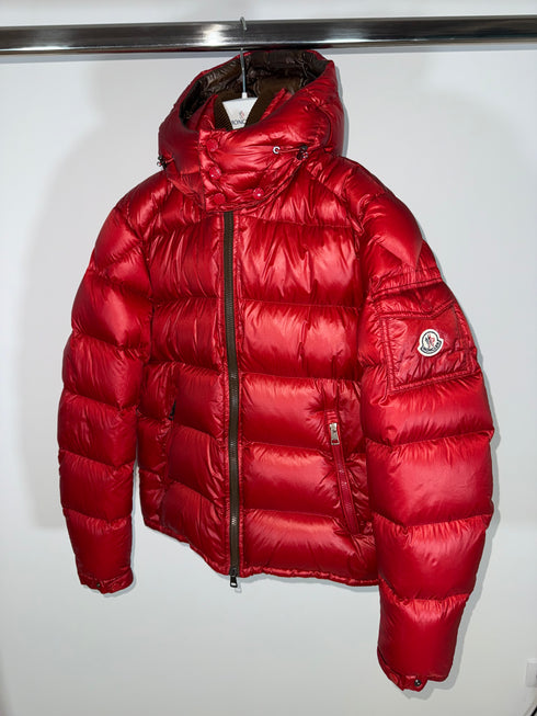 Moncler Zin Jacket Size 2 Red